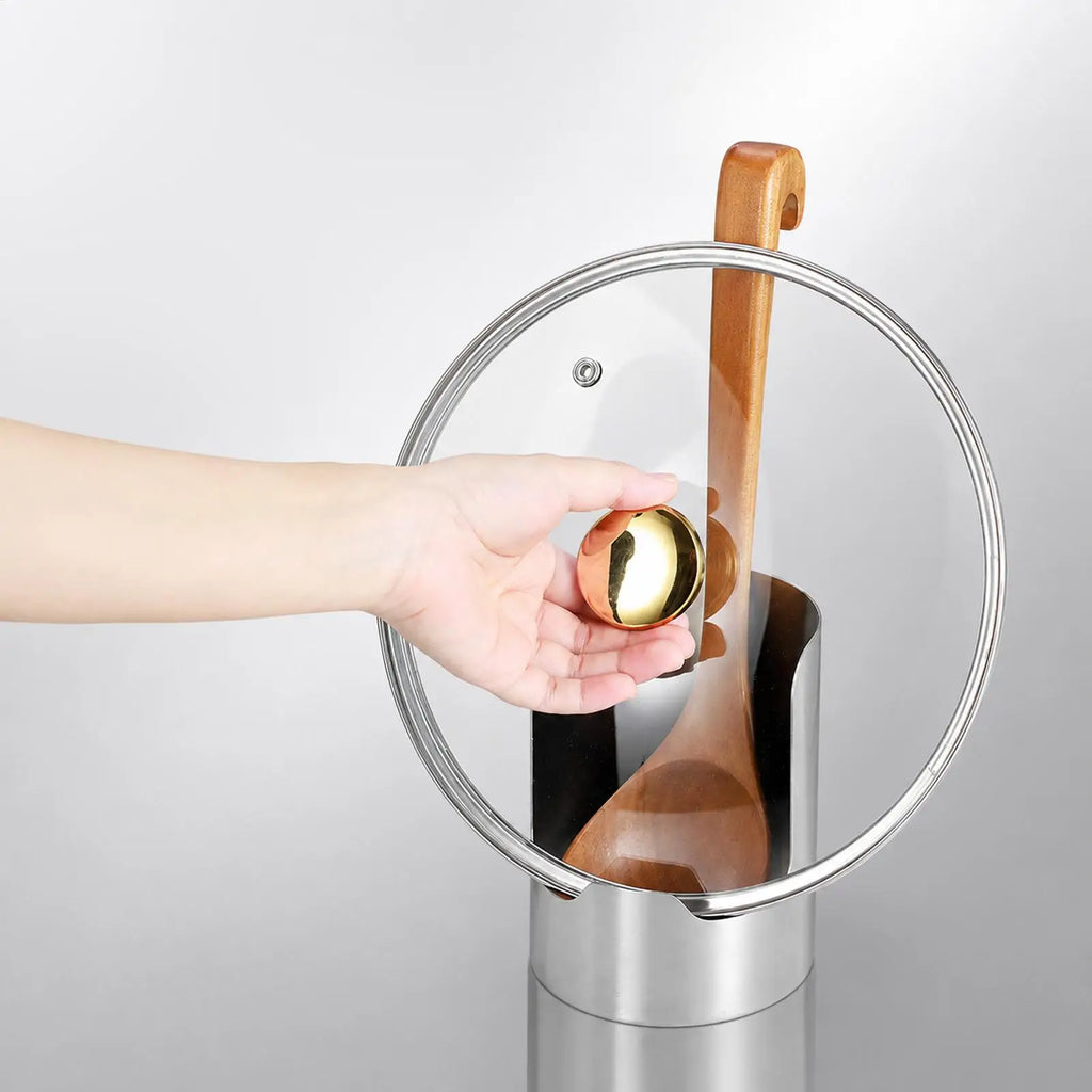 Stainless Steel Pot Lid & Spoon Rest Holder | Kitchen Organizer Utensil & Lid Holder Richie's Default Title