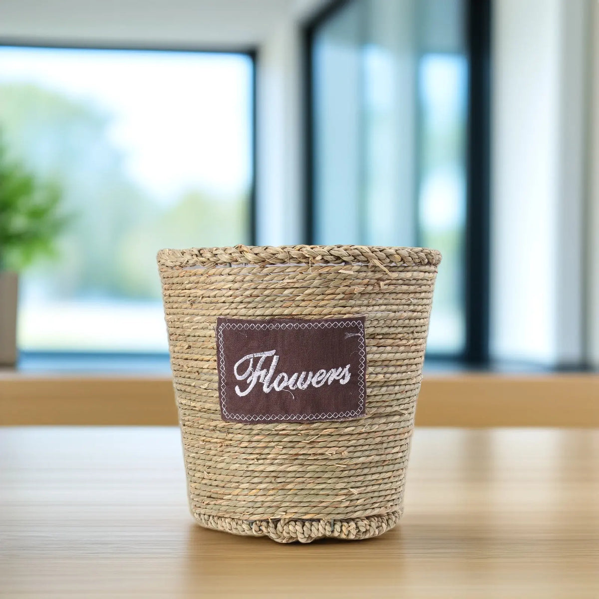 Large Rattan Woven Flowerpot – Boho Vine Planter Basket Décor Woven Planter Basket Richie's