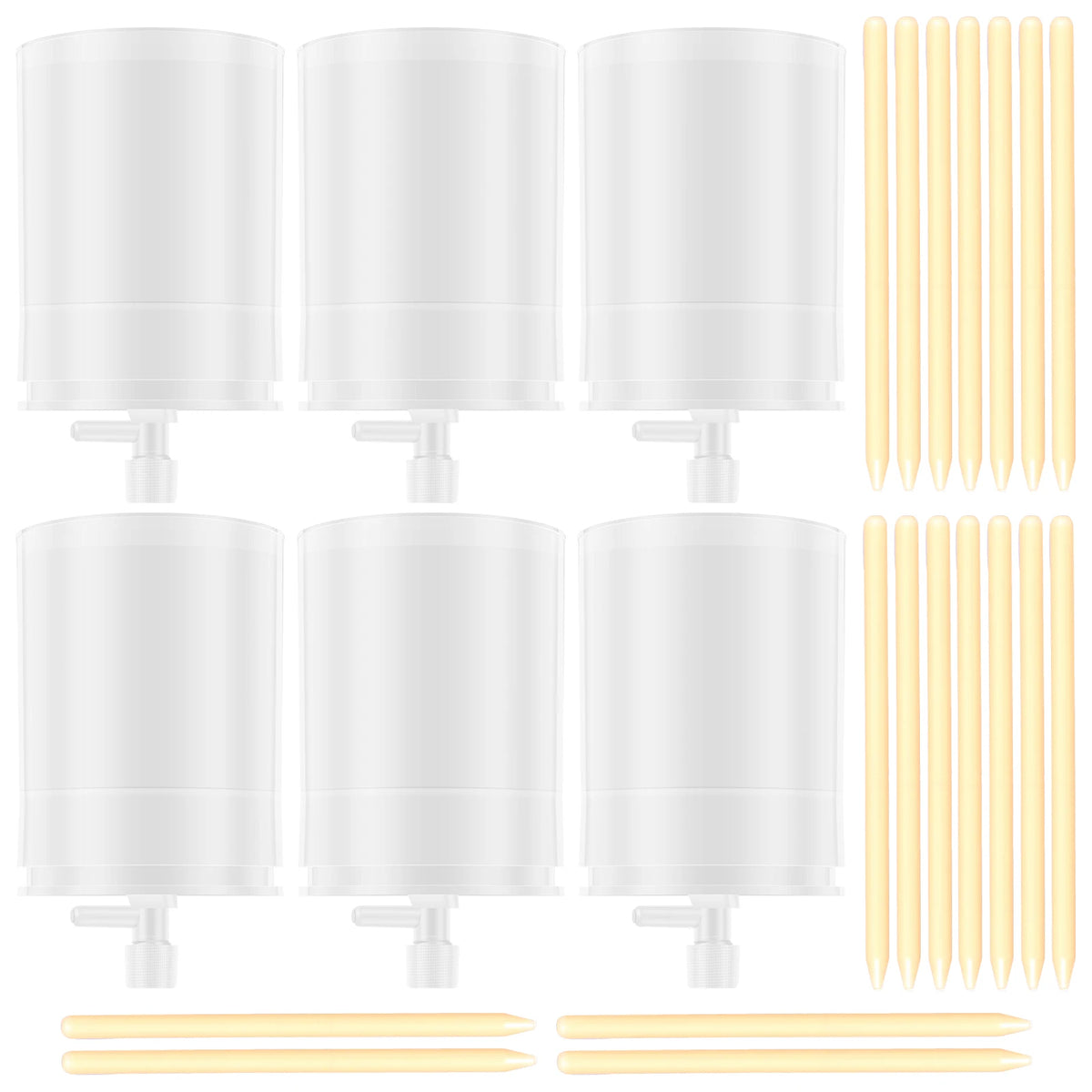 Moss Pole Watering Dripper – Auto Drip Kit for Monstera Plant Watering Dripper Richie's 6pcs