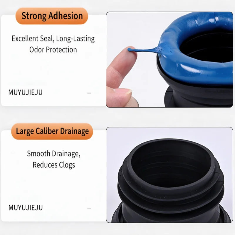 Universal Toilet Flange Sealing Ring – Rubber Anti-Leak Gasket Toilet Flange Gasket Richie's