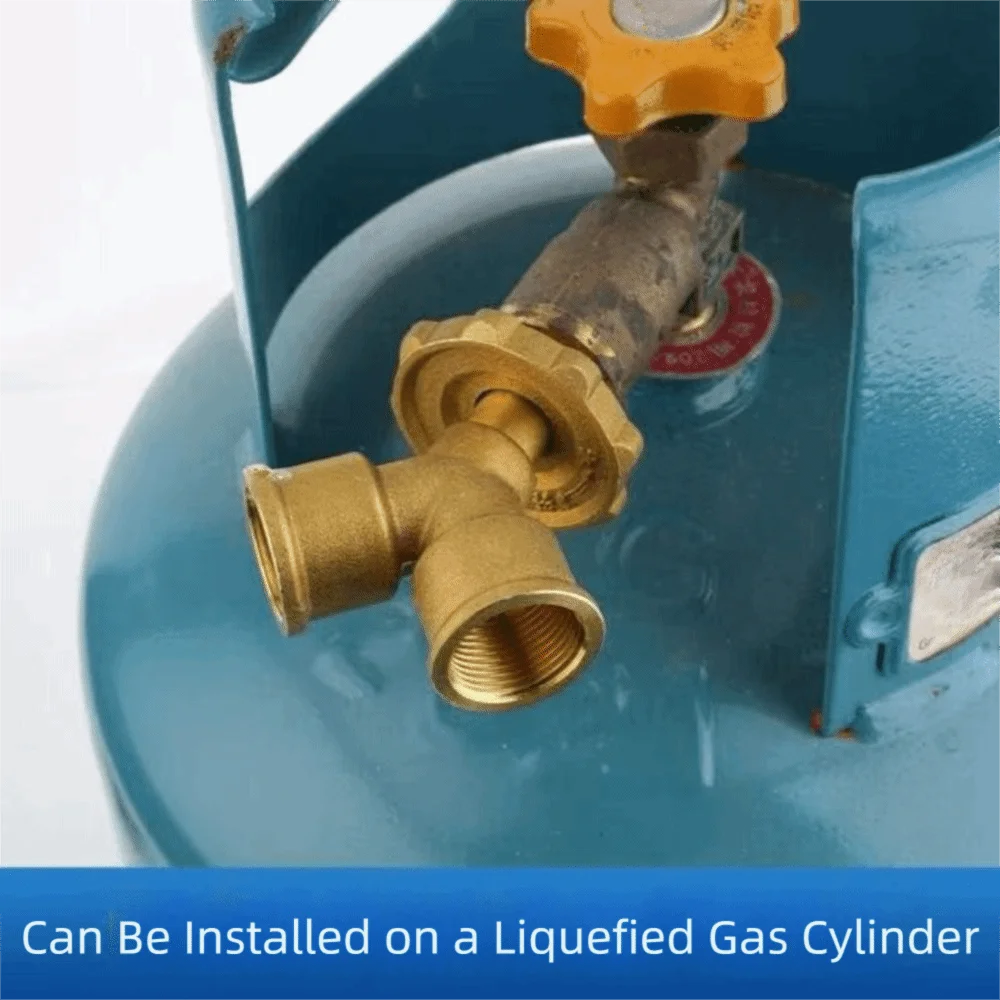 Brass Y-Splitter Propane Gas Adapter | 3-Way Valve Fitting Gas Valve Adapter Richie's