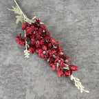 Large Silk Artificial Delphinium Flowers – 2-Fork DIY Bouquet Artificial Silk Flowers Richie's Red