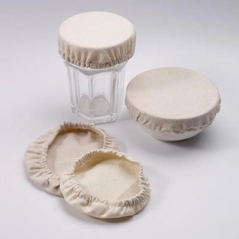 Canvas Jar Covers for Sourdough & Fermentation | 4/8 Pack Fermentation Jar Covers Richie's