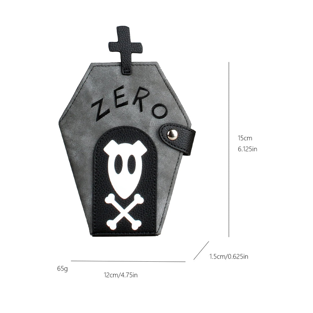 Coffin Shaped Clutch Wallet – Gothic Bifold Coin Purse Gift Novelty Bifold Wallet Richie's
