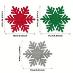 Felt Snowflake Christmas Utensil Holders | Holiday Table Decor Holiday Table Decor Richie's