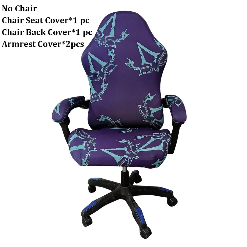 Stretchy Gaming Chair Cover Set – Breathable Anti-Slip Polyester Chair Cover Set Richie's Style 3