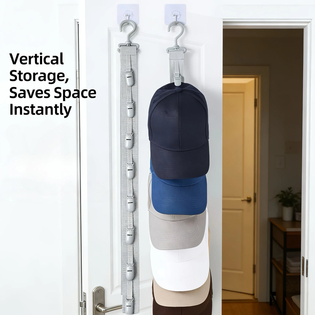 8-Clip Hat Storage Hanging Bag | Door & Wardrobe Organizer Hat Storage Organizer Richie's