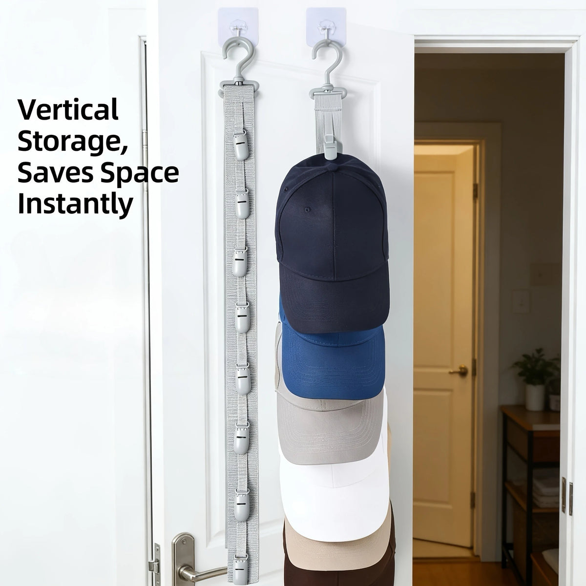 8-Clip Hat Storage Hanging Bag | Door & Wardrobe Organizer Hat Storage Organizer Richie's