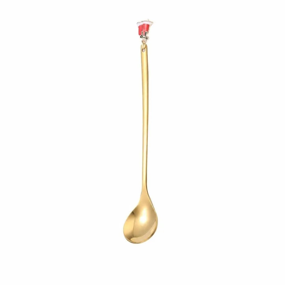 Christmas Stainless Steel Spoon Set with Holiday Pendants Holiday Spoon Set Richie's spoon 1