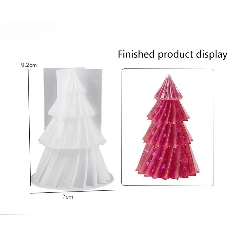2pcs Silicone Christmas Tree Resin Molds – S & L Ornament Set Silicone Craft Molds Richie's