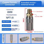 HPA Quick Release Adapter G1/8 BSP 8mm Male Nipple Air Socket Quick Release Adapter Richie's A29