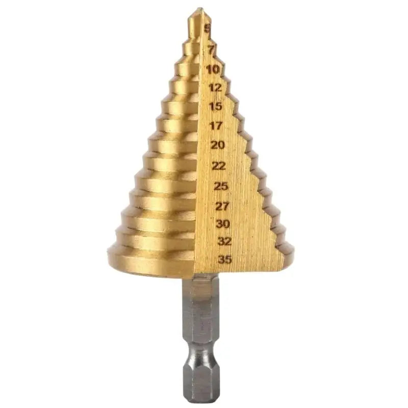Titanium Step Drill Bit Hex Shank Pagoda Bit – Metal & Wood Step Drill Bit Richie's