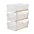 Stackable Storage Basket with Drawer – Desktop Organizer Stackable Storage Organizer Richie's Three Layers