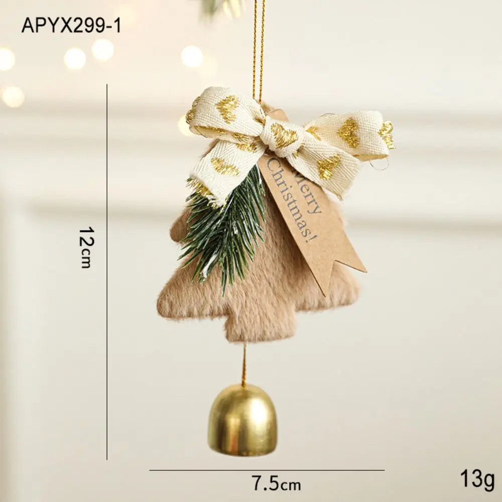Plush Christmas Bell Pendant Tree Ornament | Festive Xmas Decor Christmas Tree Ornament Richie's
