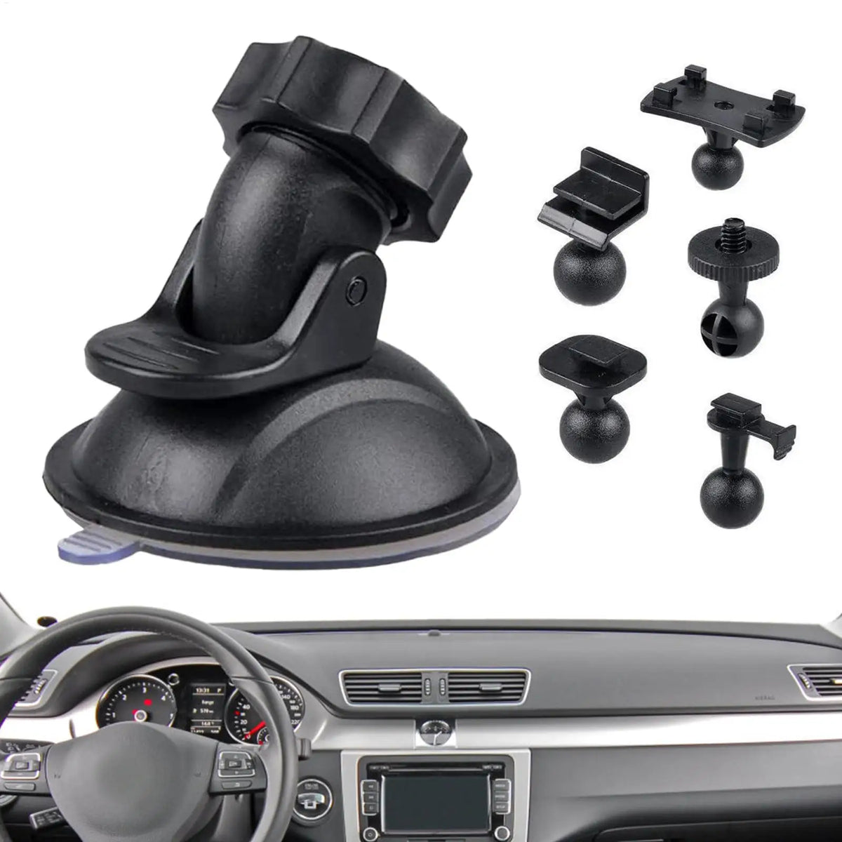 Dash Cam Suction Mount 360° Quick Release & 5 Adapters Dash Cam Mount Richie's Default Title