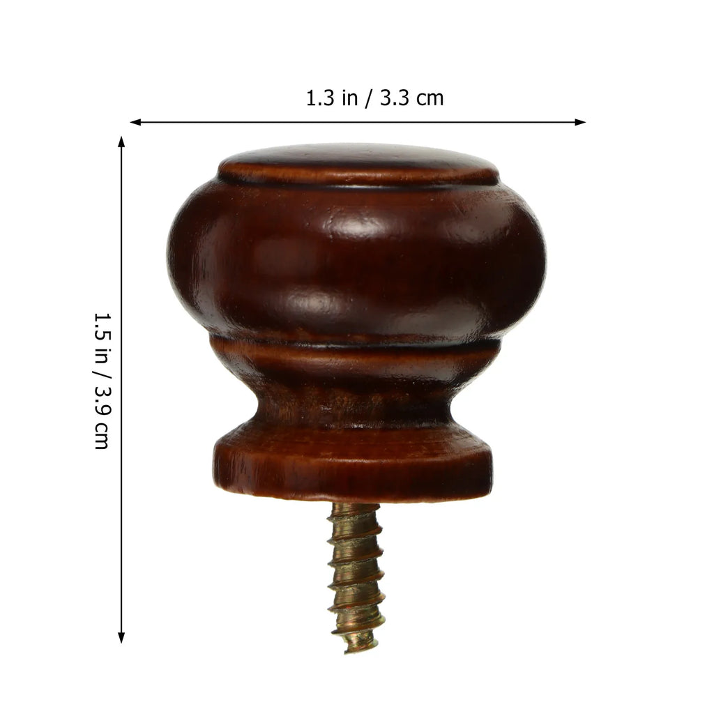 8-Pack Brown Wood Drawer Knobs – Retro Cabinet Pulls Cabinet Drawer Knobs Richie's Brown