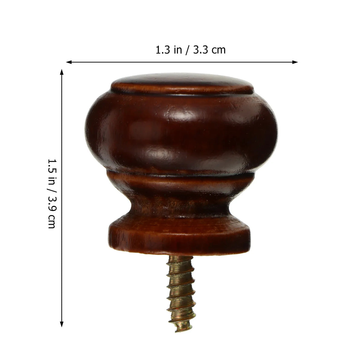 8-Pack Brown Wood Drawer Knobs – Retro Cabinet Pulls Cabinet Drawer Knobs Richie's Brown