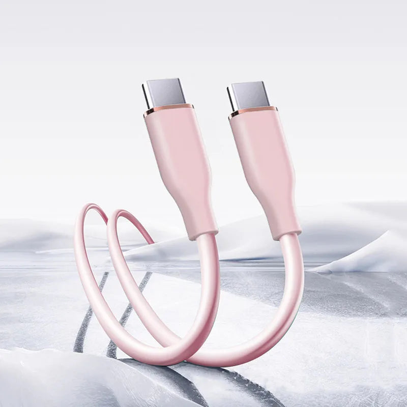 65W Fast Charging USB-C Cable 1.2m Liquid Silicone Type-C USB-C Charging Cable Richie's