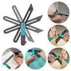Sliding T-Bevel Angle Ruler Tri Square Carpentry Marking Tool Angle Measuring Tool Richie's