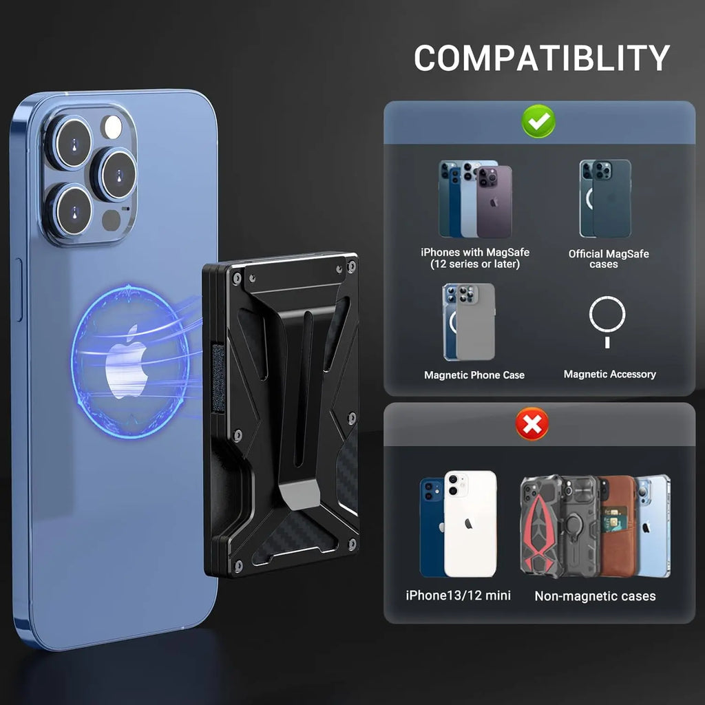 Zeeker 5-in-1 Minimalist Wallet with AirTag Slot & Money Clip Minimalist Wallet Richie's