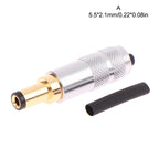 Gold Copper DC Power Plug Male Connector – 4 Sizes DC Power Connector Richie's A