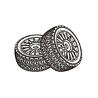MJX 7304 RC Car Wheel Tires P73300A P73300B2 – Set of 2 RC Car Spare Parts Richie's P73300A