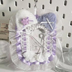 Sweet Plush Lace Photocard Holder with Bowknot Pendant Photocard Holder Richie's A3