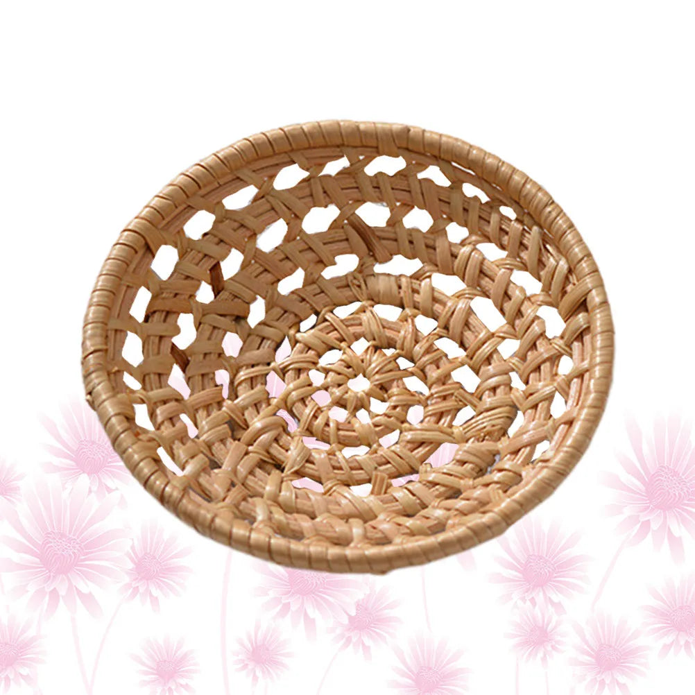 Woven Rattan Storage Basket – Bread, Fruit & Veggie Organizer Woven Storage Basket Richie's
