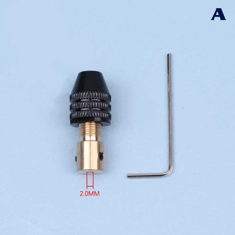 Mini Drill Chuck 0.3–3.4mm Collet Clamp for Micro Motors Mini Drill Chuck Richie's A-2.0mm