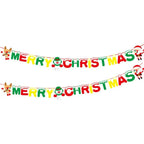 Santa Claus Christmas Bunting Banner | DIY Holiday Party Decor Christmas Party Banner Richie's