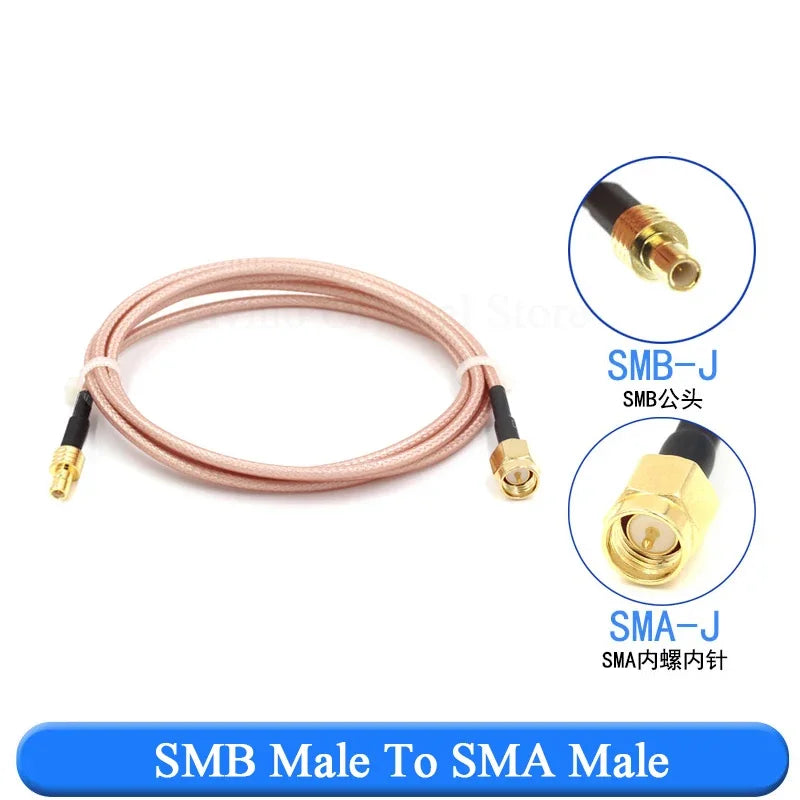 RF Coax Extension Cable BNC SMA MMCX SMB RG316 Adapter Coaxial RF Cable Richie's SMB-J To SMA-J 20CM 1PCS