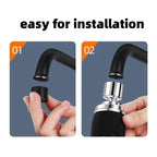 360° Rotating Faucet Aerator – 3-Mode Water Saving Tap Filter Faucet Aerator Richie's