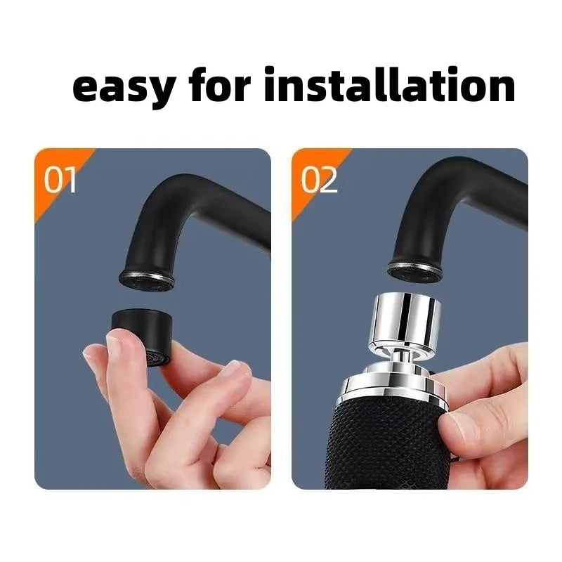 360° Rotating Faucet Aerator – 3-Mode Water Saving Tap Filter Faucet Aerator Richie's