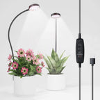 USB Clip-On LED Grow Light 6000K Full Spectrum Dimmable Timer LED Grow Light Richie's 2PCS USB 6000K