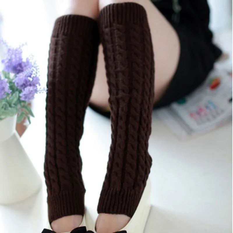 Women's Floral Knit Leg Warmers – Knee Cover & Sports Socks Leg Warmers Richie's