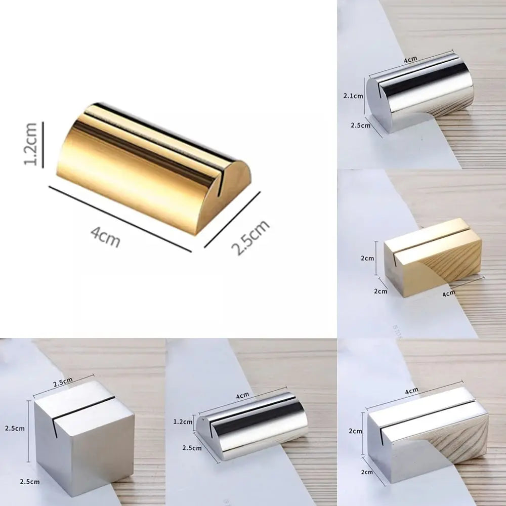 Stainless Steel Table Place Card & Menu Sign Holder Stand Place Card Holder Richie's