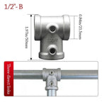 Aluminum Alloy Pipe Fitting Connector 1/2" & 3/4" Corner Elbow Pipe Fitting Connector Richie's 1-2--- B