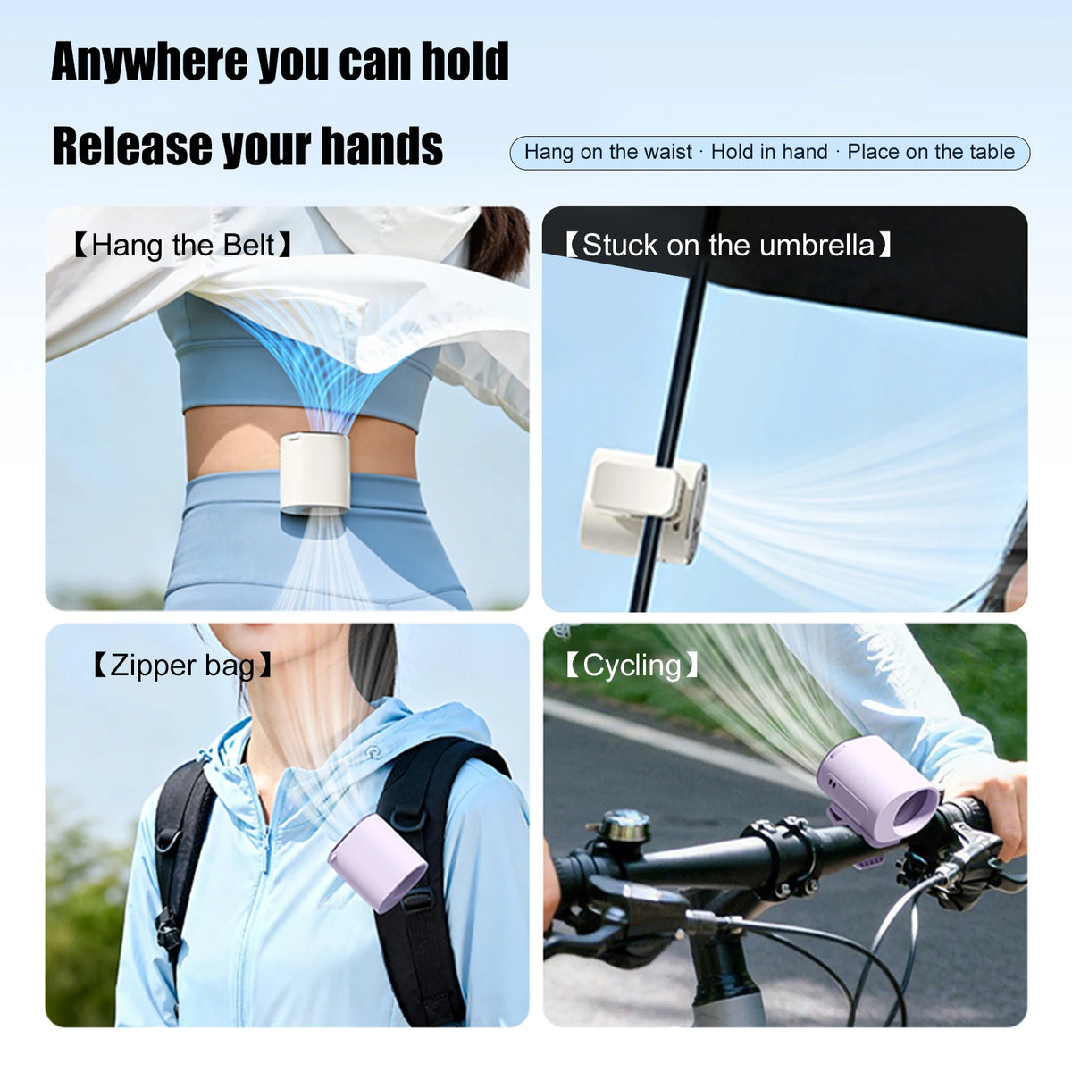JOCESTYLE Clip-On Car Fan 199 Speeds LED Display | Portable Portable Clip Fan Richie's