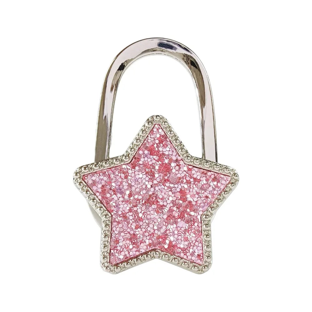 Foldable Star Handbag Hook – Zinc Alloy Purse Hanger for Table Handbag Hook Hanger Richie's 03