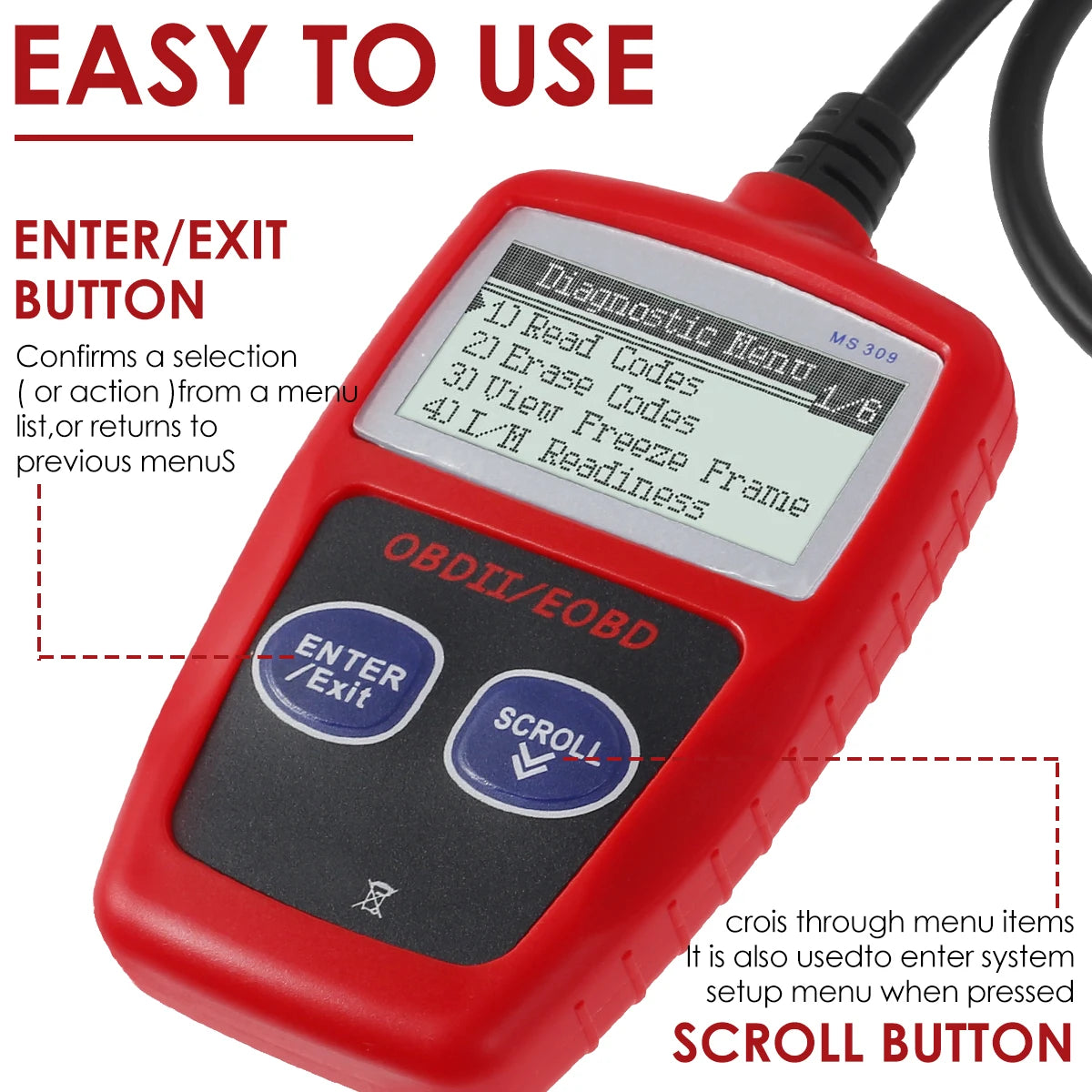 OBD2 Car Fault Code Reader & Engine Diagnostic Scanner OBD2 Diagnostic Scanner Richie's