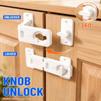 Adhesive Keyless Refrigerator Lock – Baby Proof Fridge & Cabinet Child Safety Lock Richie's