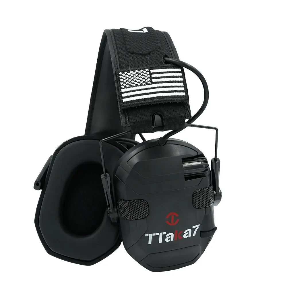 Tactical Electronic Shooting Earmuff – 22 NRR Foldable Electronic Shooting Earmuff Richie's W3 black