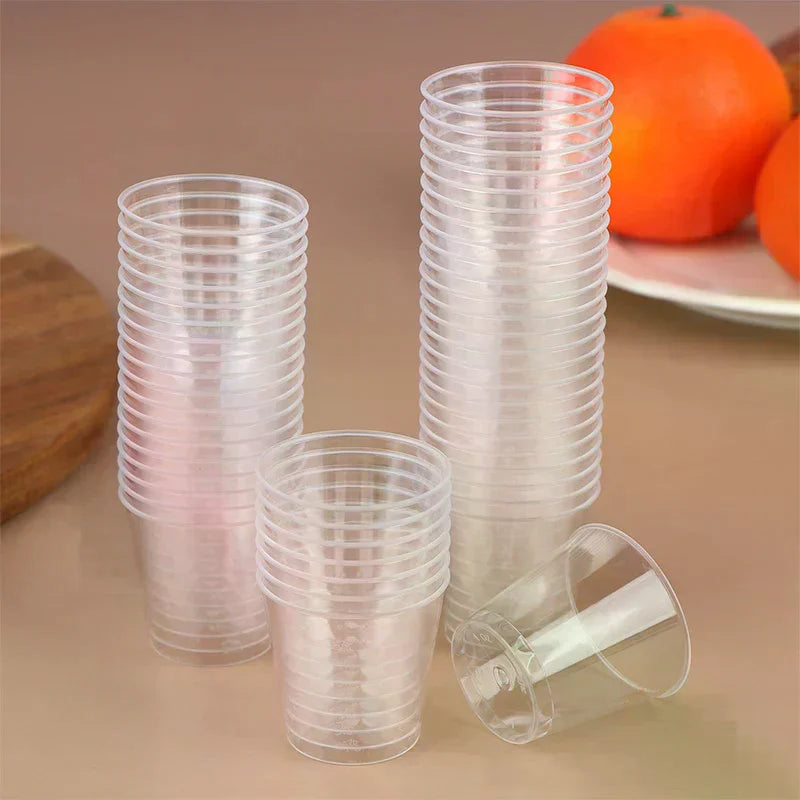 50Pcs 30ml Clear Disposable Plastic Shot Glasses – Party Cups Disposable Shot Glasses Richie's Default Title
