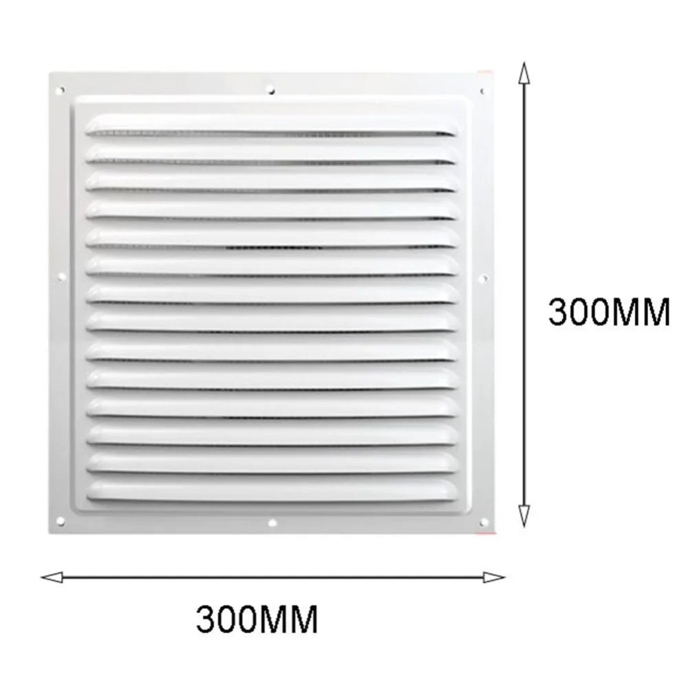 Aluminum Alloy Air Vent Grille Cover 150–300mm | Metal Screen Vent Grille Cover Richie's 300x300mm