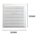 Aluminum Alloy Air Vent Grille Cover 150–300mm | Metal Screen Vent Grille Cover Richie's 300x300mm