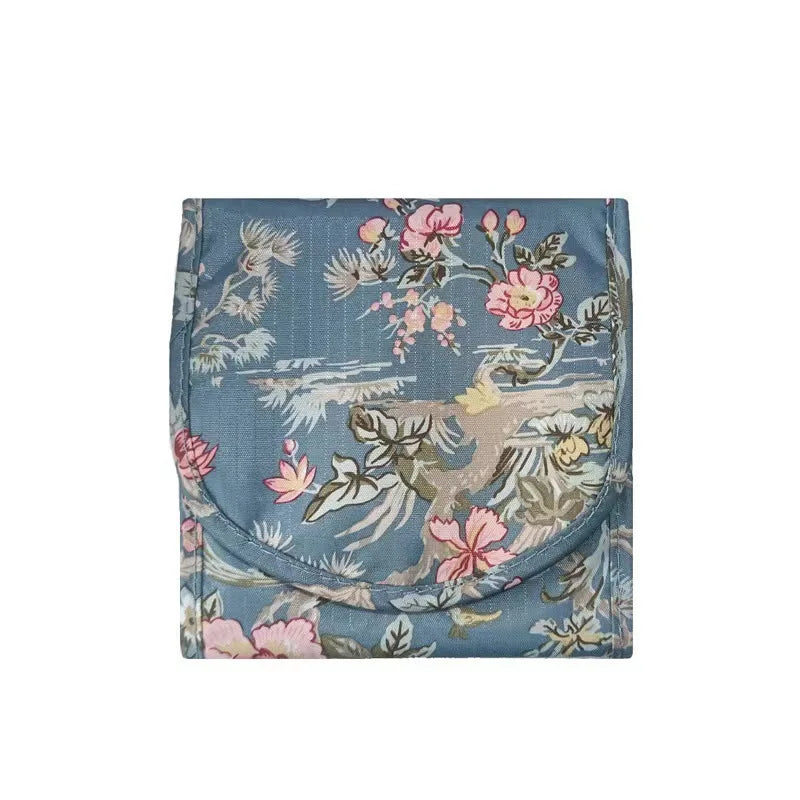 Foldable Travel Jewelry Organizer Bag – Necklaces & Rings Jewelry Travel Organizer Richie's S-14x14.5cm flower