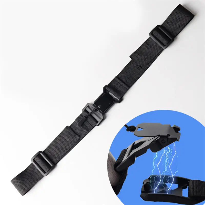Magnetic Chest Strap Adjustable Nylon Backpack Strap Outdoor Backpack Chest Strap Richie's Black 95x3.8cm