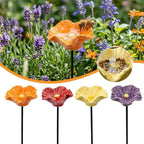 Resin Flower Bee & Bird Water Feeder Garden Stake Décor Garden Water Feeder Richie's
