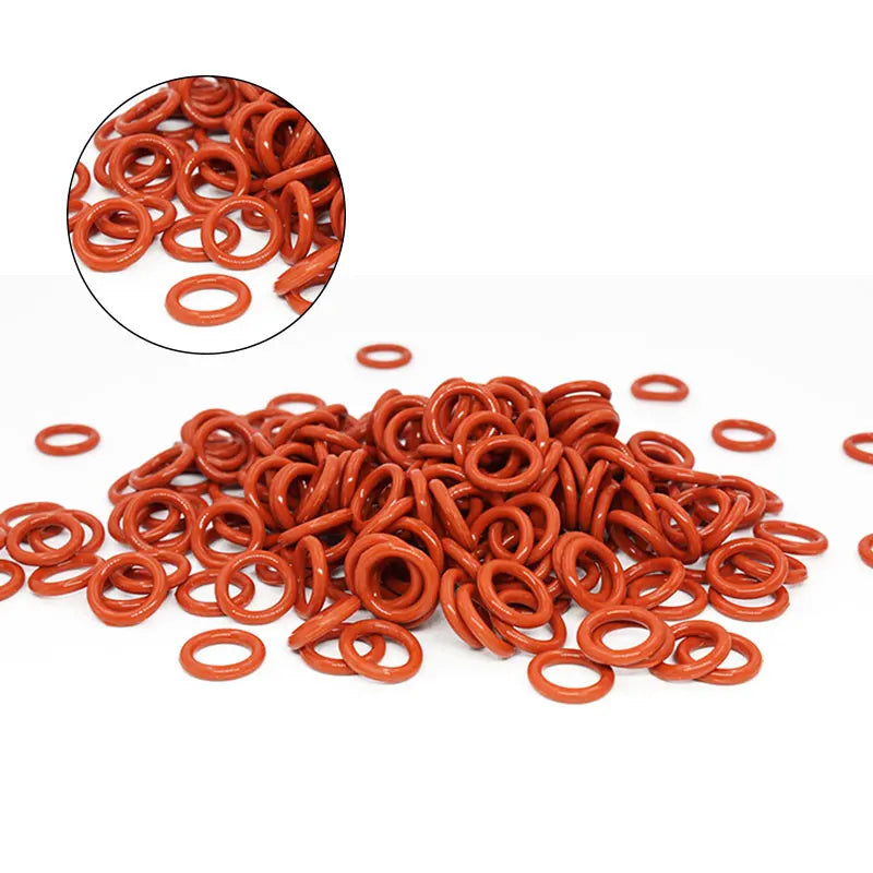 30-Pack Red VMQ Silicone O-Rings CS2.65mm Gasket Washer Silicone O-Ring Gaskets Richie's