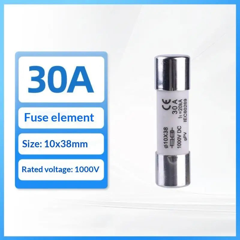 DC 1000V Solar PV Fuse 10x38mm ZHPV-32 2P Holder Kit PV Fuse Holder Kit Richie's A5